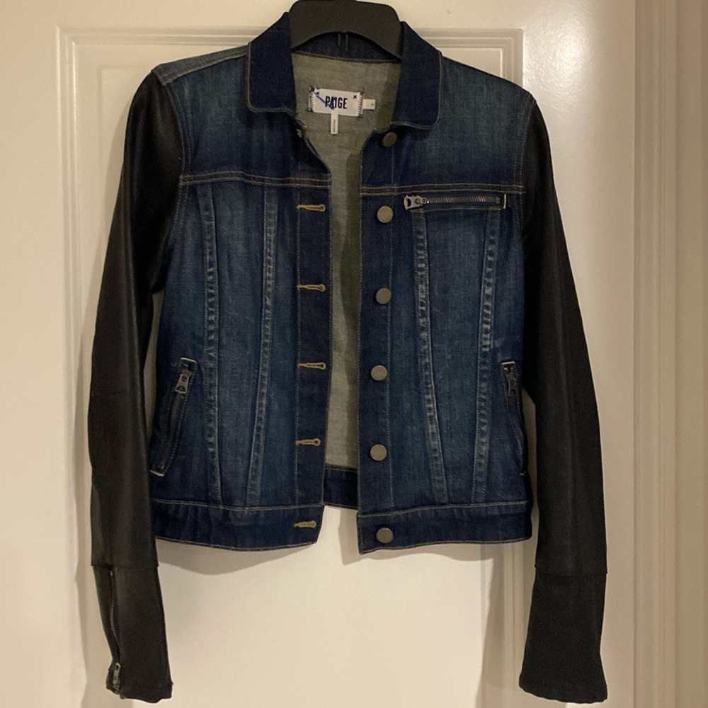 Paige NWOT Lenny Denim Jacket Size S